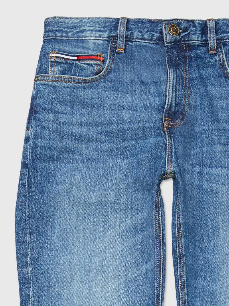 Férfi Tommy Hilfiger Relaxed fit medium wash Farmer Nadrág Kék | HU 1159BEX